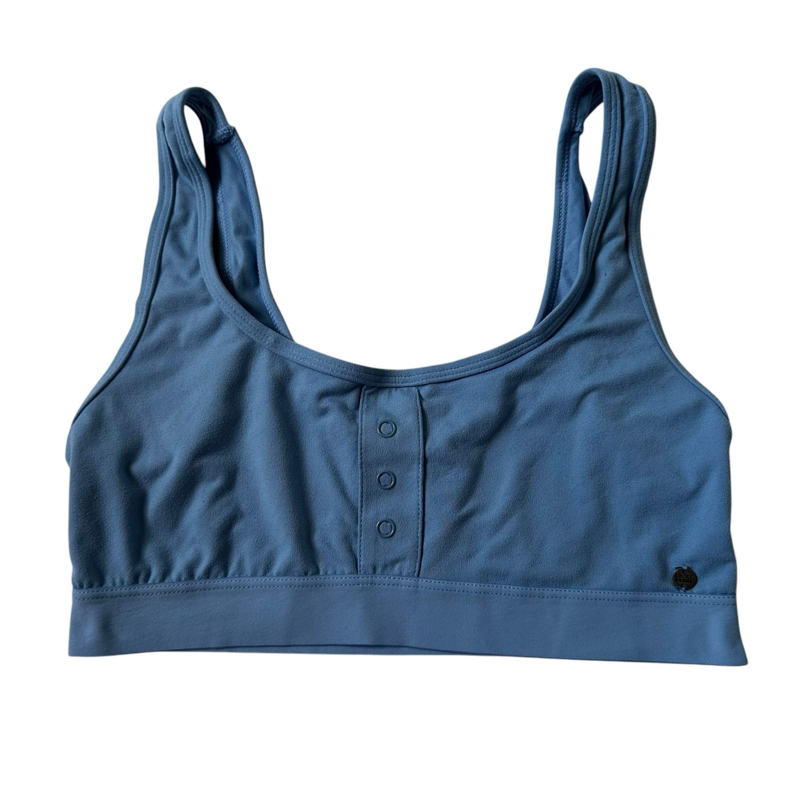 694 Lucky Brand Blue Wireless Bralette Women Size Small